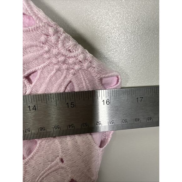 Sundance Sevilla Maxi Dress 8 Lilac Intricate Cut Out Lace Floral Wedding Preppy - Picture 7 of 7